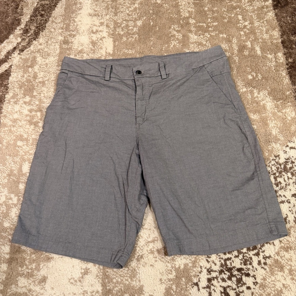 Lululemon The Works Shorts Mens 36 Gray Athleisure Chino Casual Golf Gym